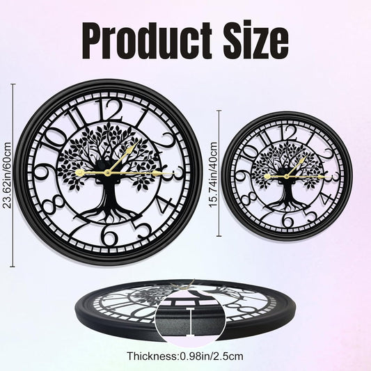 Big Wall Clock - Wall Clocks for Living Room Decor, Quiet and No Ticking Suitable for Wall Decor, Living Room Decoration, Kitchen Decoration