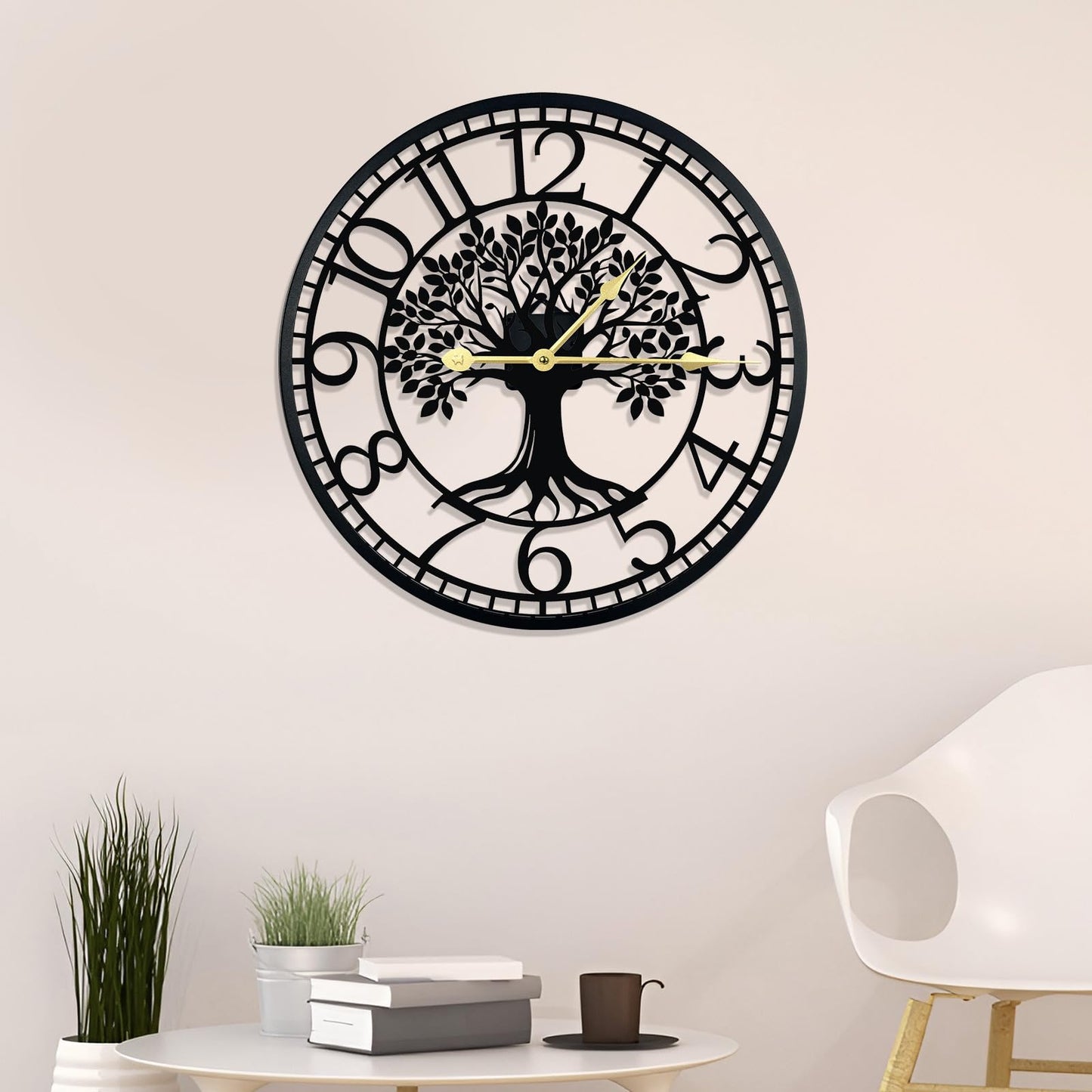 Big Wall Clock - Wall Clocks for Living Room Decor, Quiet and No Ticking Suitable for Wall Decor, Living Room Decoration, Kitchen Decoration